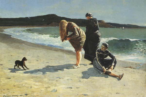 Winslow Homer Eaglehead,Manchester,Massachusetts (High Tide:The Bathers) (mk44) Sweden oil painting art